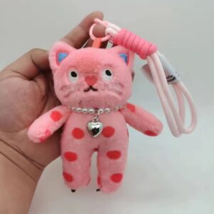 Chaveiro Gatinho Rosa com Choker