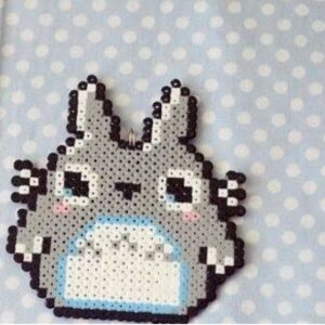 Totoro v1 Pixel Art Chaveiro Pin Brinco Adesivo ou Ímã