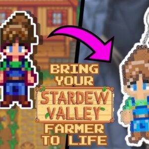 Seu personagem de Stardew Valley em Pixel Art para Chaveiros, Brincos, Ímãs etc.! [Sob Encomenda]