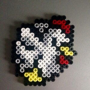 Galinha de Zelda Pixel Art Chaveiro Pin Brinco Adesivo Colar ou Ímã