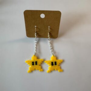Par de Brincos Estrela Super Mario World Nintendo