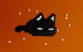 Omori cat Tam G v1 Pixel Art Chaveiro Pin Brinco Colar Adesivo ou Ímã