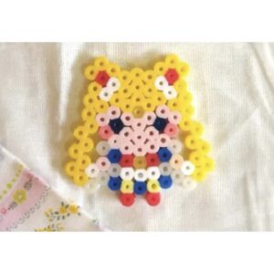 Sailor Moon Serena/Usagi v1 Pixel Art Chaveiro Pin Brinco Colar Adesivo ou Ímã