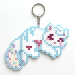 Magical Cat v3 Tam G Pixel Art Chaveiro Pin Brinco Colar Adesivo ou Ímã
