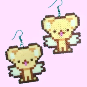 Kero - Sakura Cardcaptor v4 Pixel Art Chaveiro Pin Brinco Colar Adesivo ou Ímã