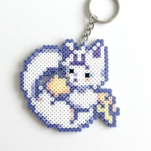 Magical Cat v2 Tam G Pixel Art Chaveiro Pin Brinco Colar Adesivo ou Ímã